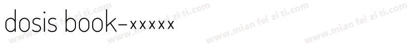 dosis book字体转换